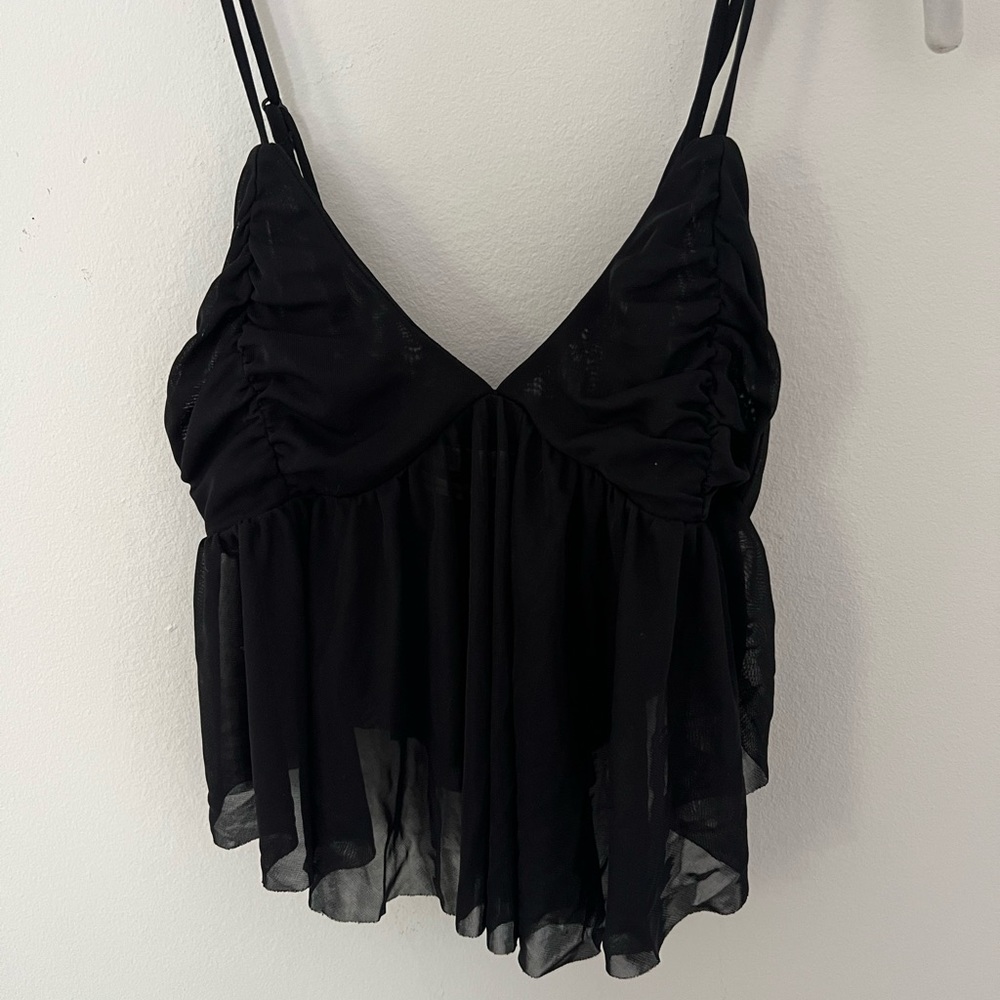 Urban Outfitter flowy black tank.